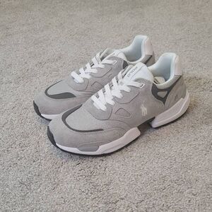 Polo Ralph Lauren Jogger Men's Shoes Sneakers Soft Grey Size 11.5